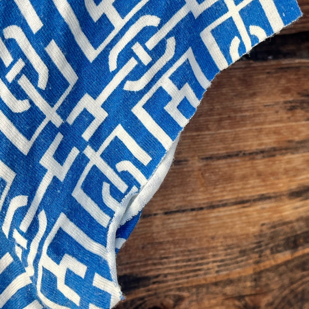 NEW YORK & COMPANY | Blue Patterned Dress M - Picture 6 of 8